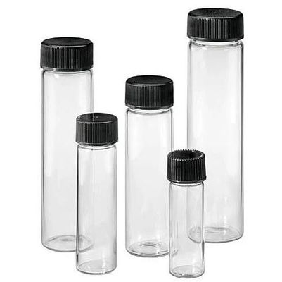Chapeau phénolique noir 4.5ml neutre fioles à bouchon vissable en verre de 1 drachme