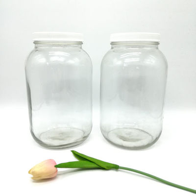 Bouteilles vides en verre de vaccination du couvercle à visser 4L 14oz