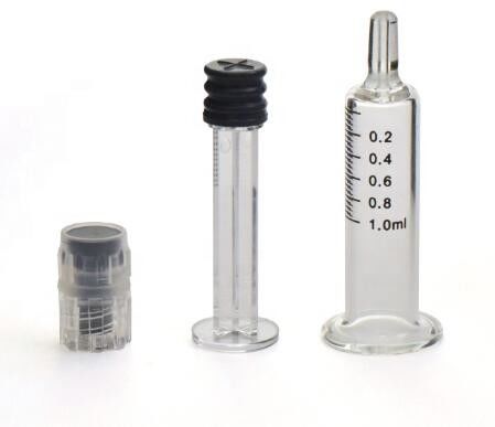 Seringue 3ML en verre antichoc médicale de bord droit