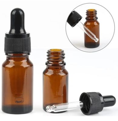 Bouteilles givrées vides de compte-gouttes d'oeil du réactif liquide 10cc 18mm