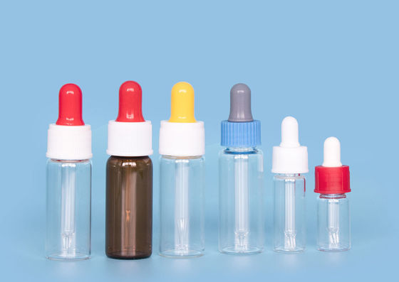Électrodéposition des bouteilles en verre sans plomb de compte-gouttes du sérum 10ml YBB