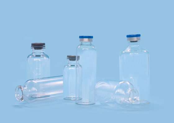 Bouteille à faible teneur en sel de estampillage chaude en verre de Borosilicate de l'ampoule SFDA