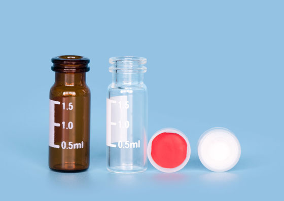 Fioles en verre d'injection du laboratoire ND11 1.5ml de fermetures de PTFE