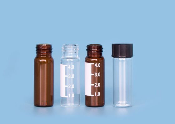 Fioles ND13 à bouchon vissable en verre liquides du cylindre 16mm de laboratoires