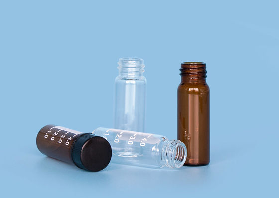 Fioles à bouchon vissable en verre ambres claires du polypropylène XHPHAPACK 4cc