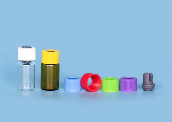 Le chapeau en aluminium XHPHAPACK 3ml de réactifs a fileté des fioles de chimie