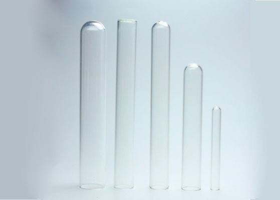 Borosilicate 3,3 tubes à essai en verre du fond plat 6x50mm YBB