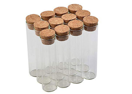 Tubes à essai en verre de Borosilicate de la chimie OD40 250mm de fond plat