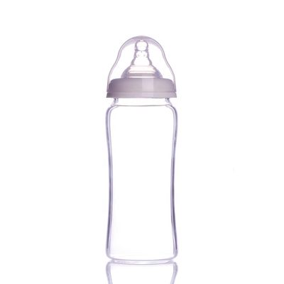 Biberon soignant en verre de Borosilicate du couvercle à visser 60ml 5,0