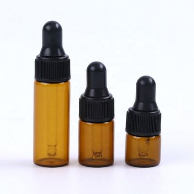 Boule ronde LFGB vide 30ml MSDS Amber Dropper Bottles