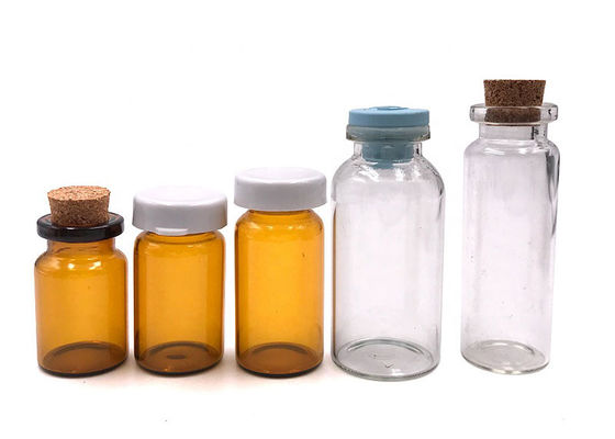 Bouteille en verre pharmaceutique ambre de l'espace libre 3ml de glucose de GMP