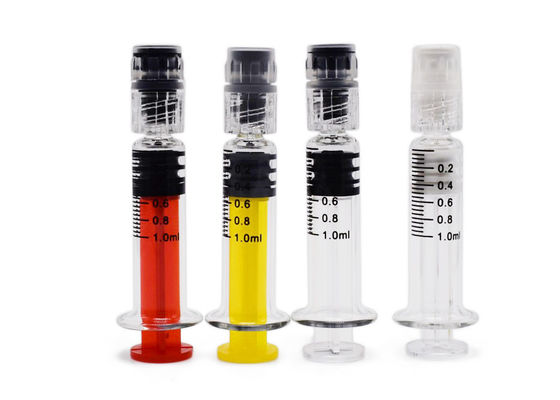 Seringues en verre de bouton-pression imperméable commode du distillat 1cc